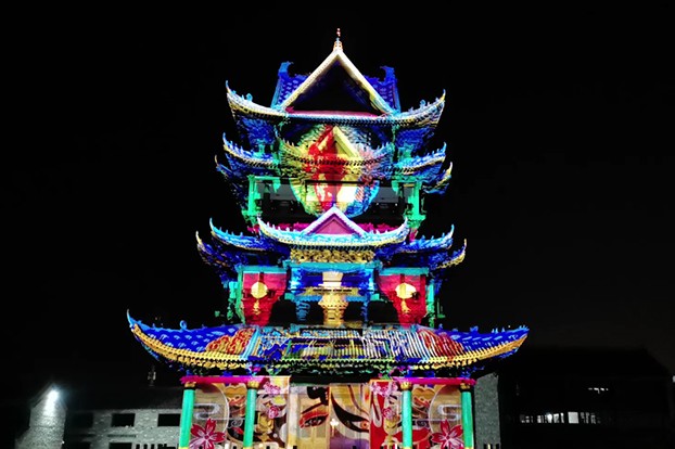 Wincomn creates a beautiful projection show for Quanjiao Taiping ancient city