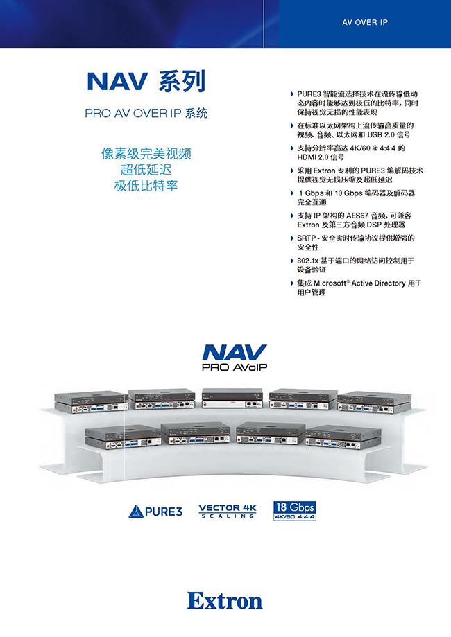 Extron NAV系列Pro AV over IP解決方案