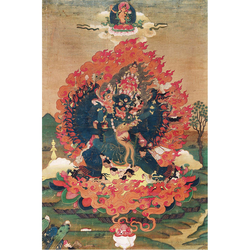 大威德(dé)金刚唐卡